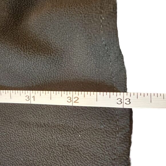 Pins and Needles Faux Wrap Dress Black Medium Silky Flowy Goth Minimalist Sexy - Picture 10 of 11